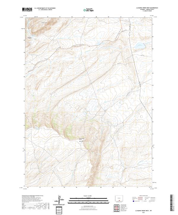 La Marsh Creek West topographic map thumbnail