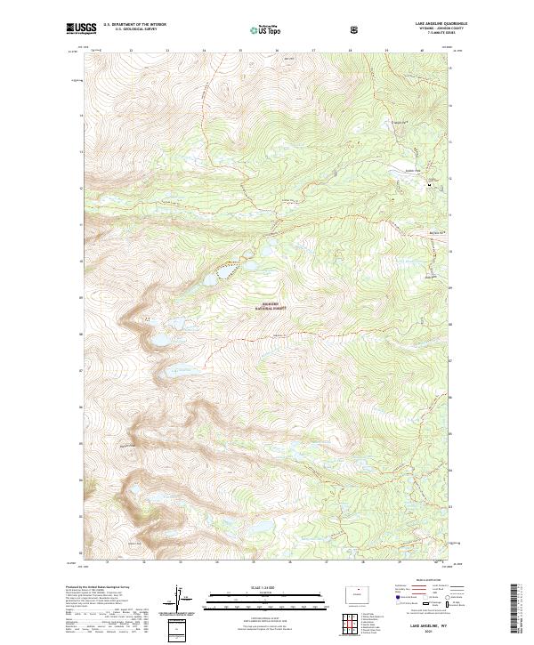 Lake Angeline 2021 topographic map thumbnail