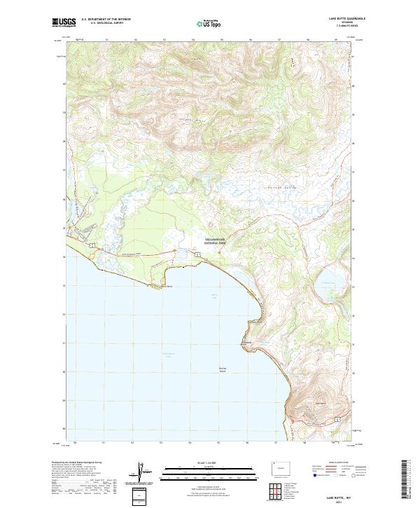 Lake Butte topographic map thumbnail