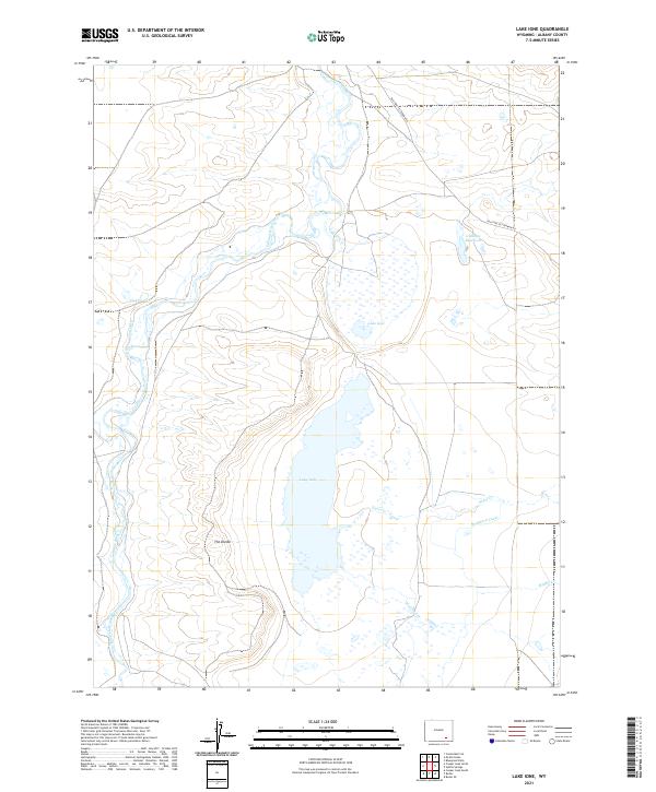Lake Ione topographic map thumbnail