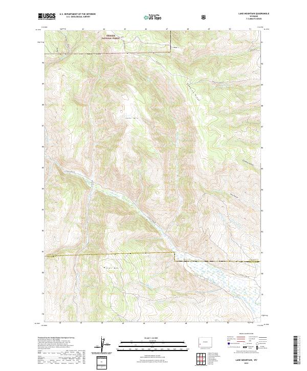Lake Mountain topographic map thumbnail