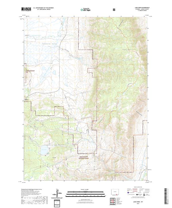 Lake Owen 2021 topographic map thumbnail