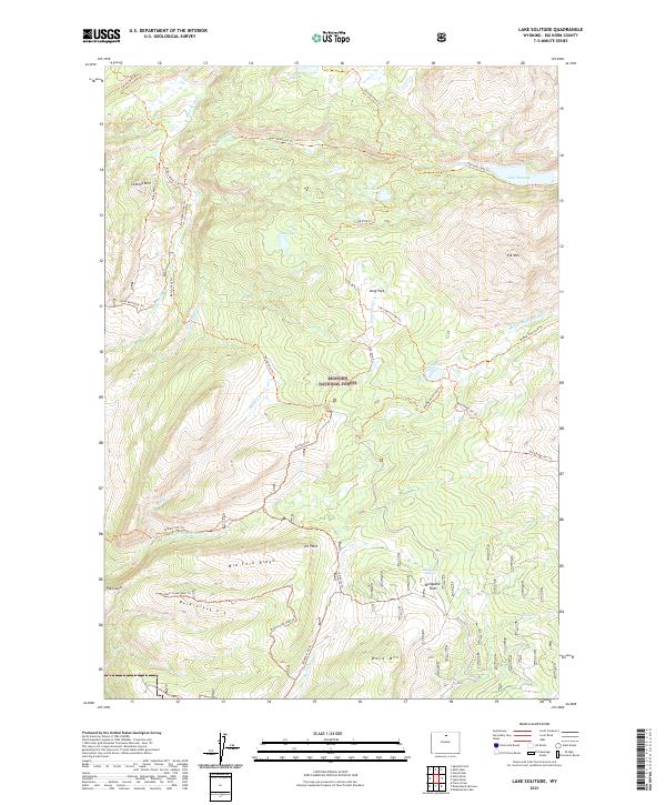 Lake Solitude 2021 topographic map thumbnail
