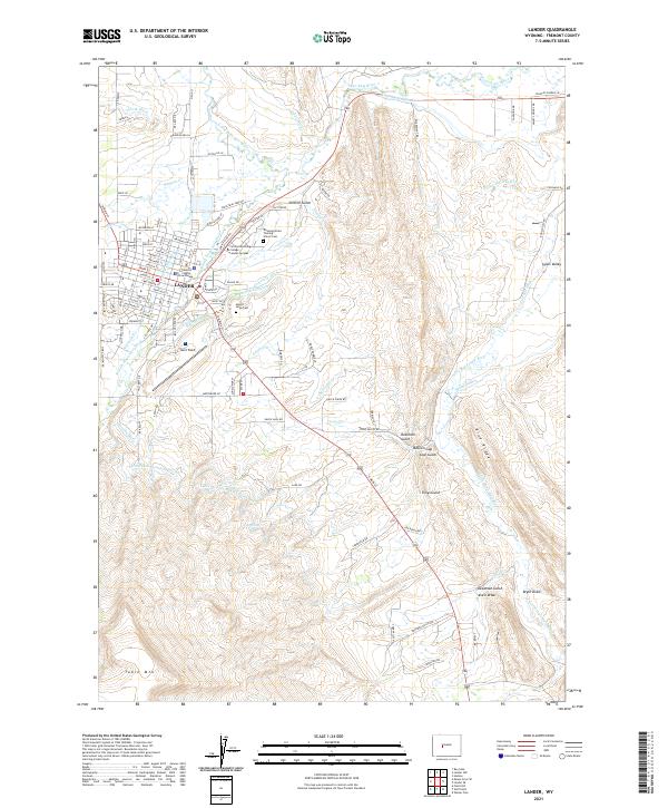Lander 2021 topographic map thumbnail