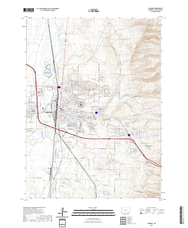 Laramie topographic map thumbnail
