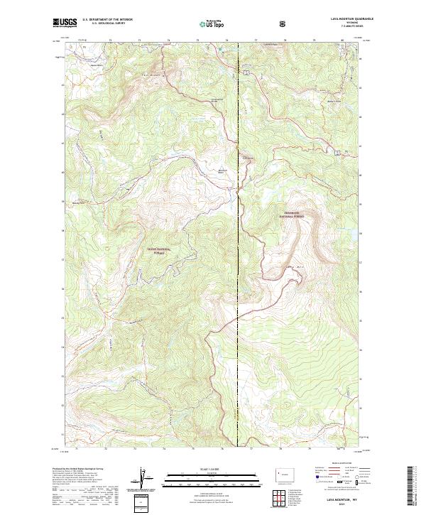 Lava Mountain 2021 topographic map thumbnail