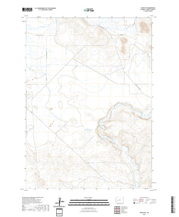 Leckie SW topographic map thumbnail