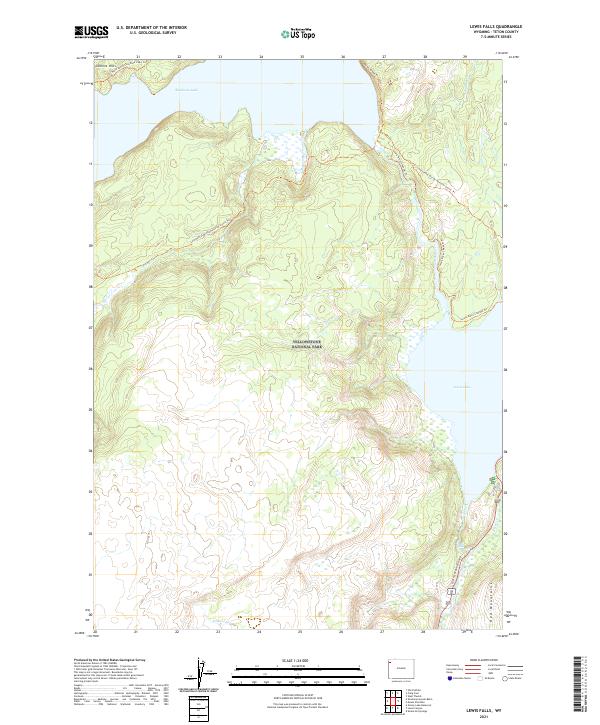 Lewis Falls 2021 topographic map thumbnail