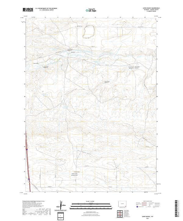 Lewis Ranch topographic map thumbnail