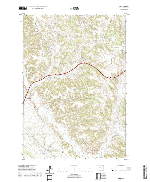 Linden topographic map thumbnail
