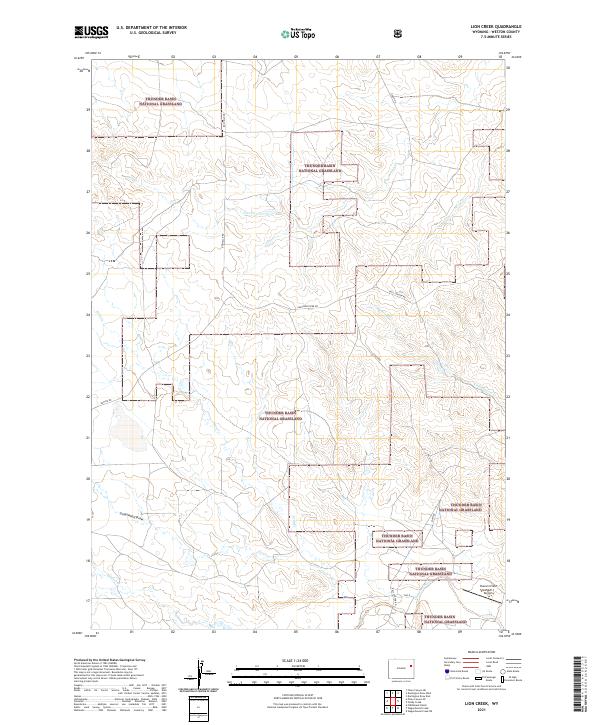 Lion Creek topographic map thumbnail