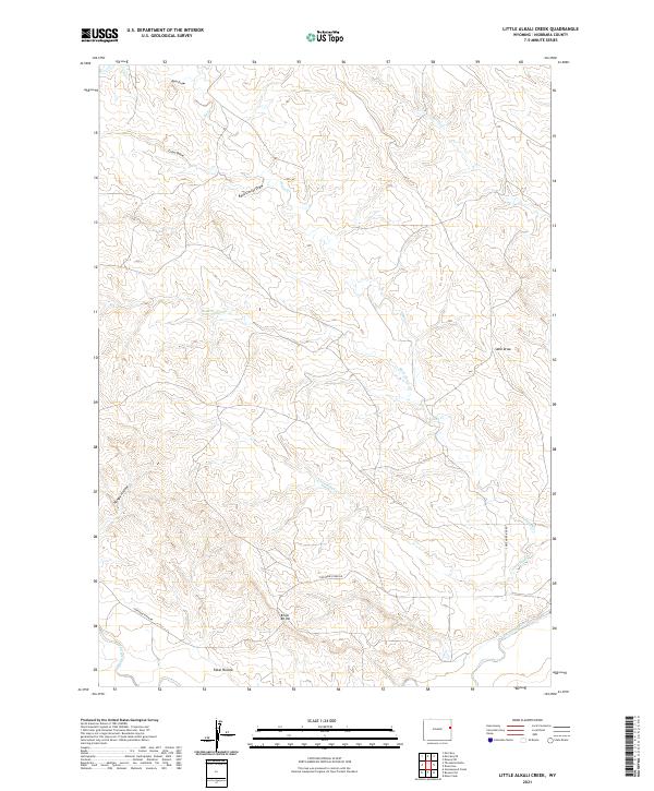 Little Alkali Creek topographic map thumbnail