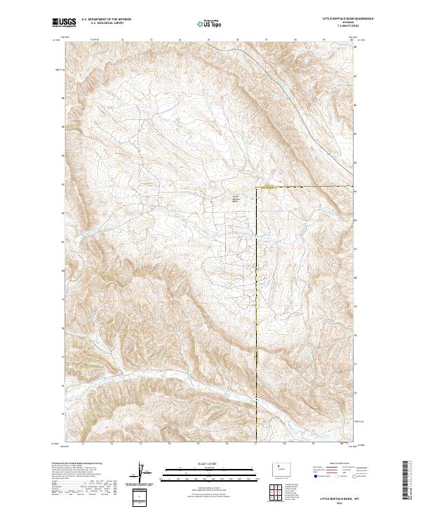 Little Buffalo Basin topographic map thumbnail