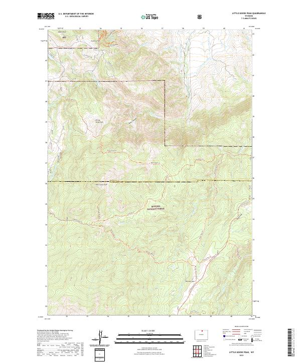 Little Goose Peak topographic map thumbnail