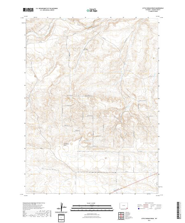 Little Indian Draw topographic map thumbnail