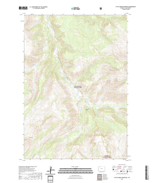 Little Saddle Mountain topographic map thumbnail
