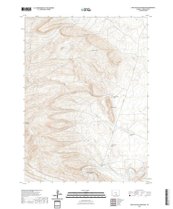 Lone Haystack Mountain topographic map thumbnail