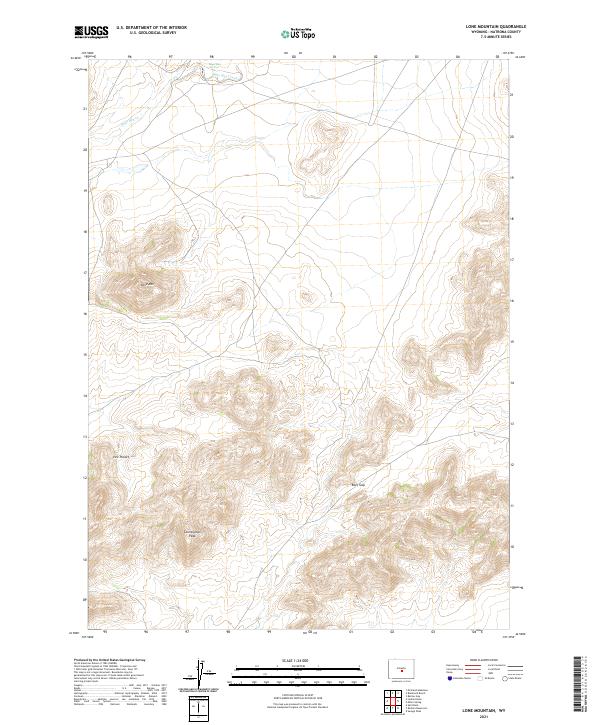 Lone Mountain topographic map thumbnail