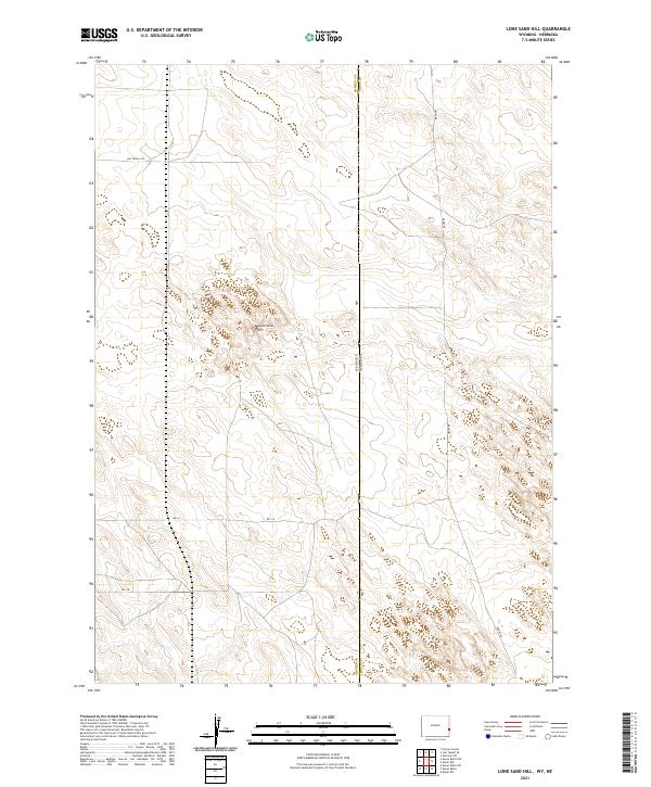 Lone Sand Hill topographic map thumbnail