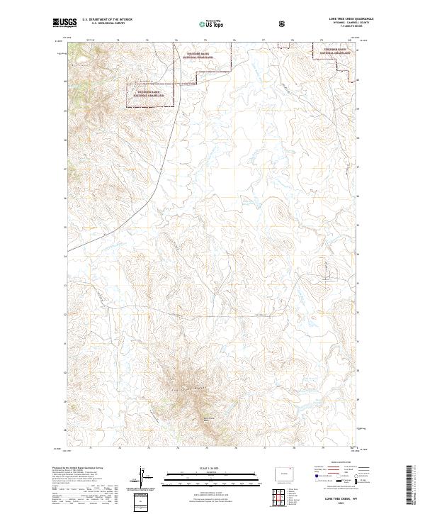 Lone Tree Creek 2021 topographic map thumbnail