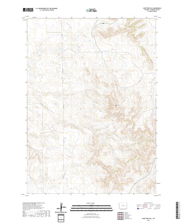 Lone Tree Hill 2021 topographic map thumbnail