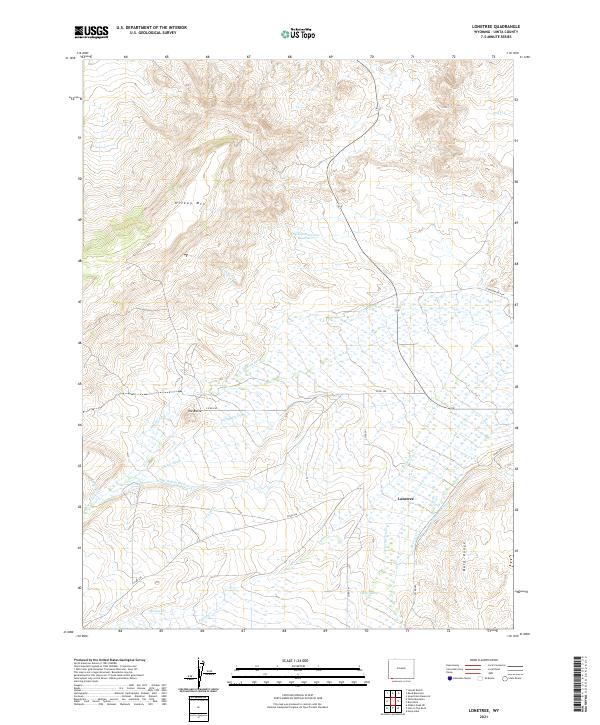 Lonetree topographic map thumbnail