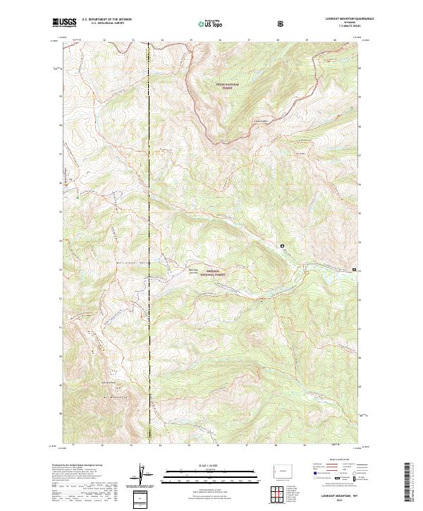 Lookout Mountain 2021 topographic map thumbnail