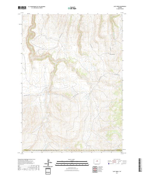 Lost Creek topographic map thumbnail