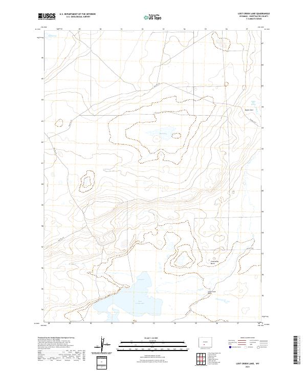 Lost Creek Lake topographic map thumbnail