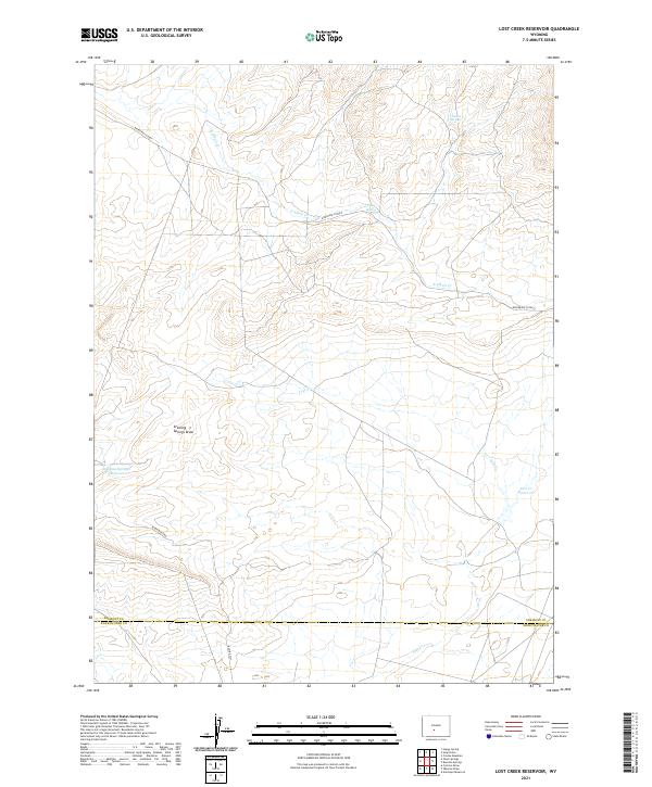 Lost Creek Reservoir topographic map thumbnail