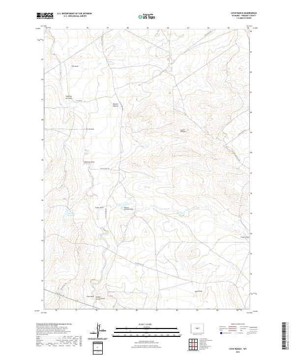 Love Ranch topographic map thumbnail