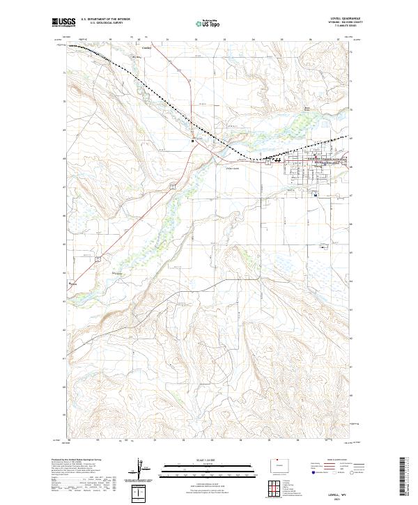 Lovell topographic map thumbnail