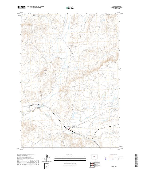 Lysite topographic map thumbnail