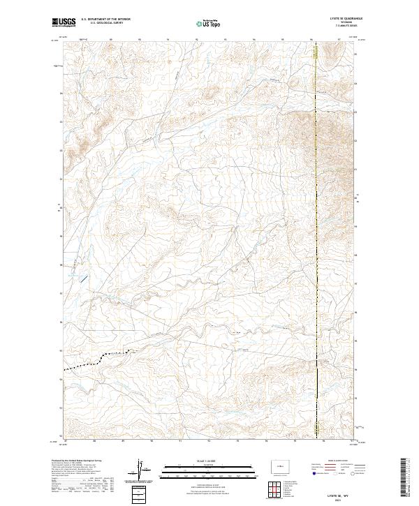 Lysite SE 2021 topographic map thumbnail