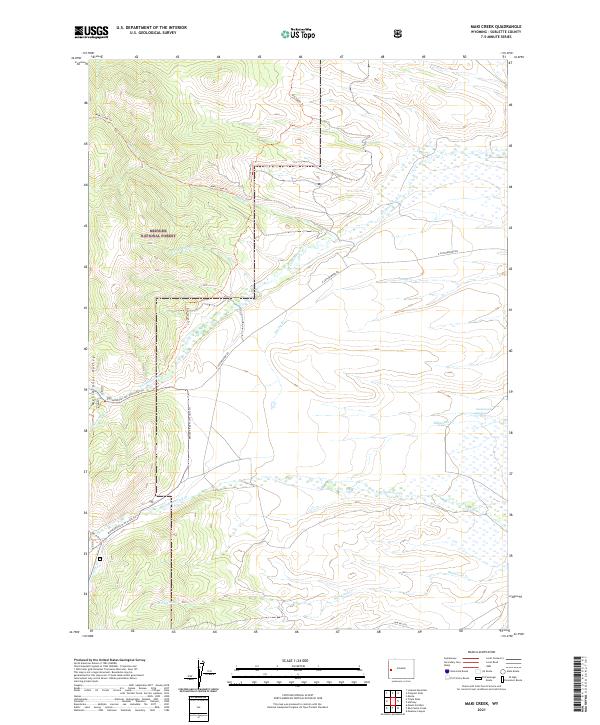 Maki Creek topographic map thumbnail