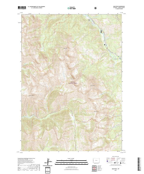 Man Peak topographic map thumbnail