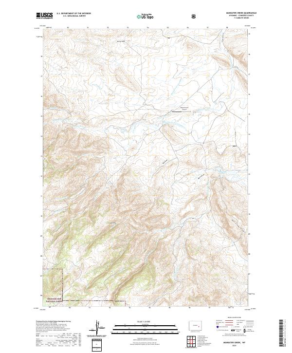 Maneater Creek topographic map thumbnail