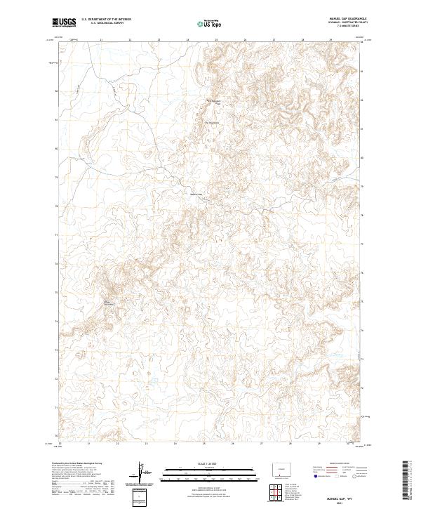 Manuel Gap topographic map thumbnail