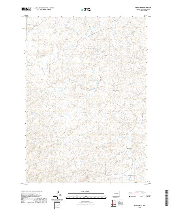 Marsh Draw topographic map thumbnail