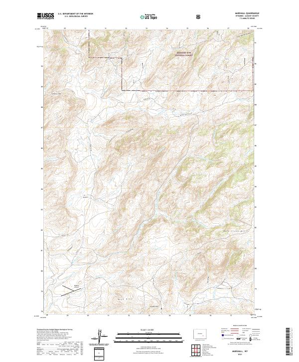 Marshall topographic map thumbnail