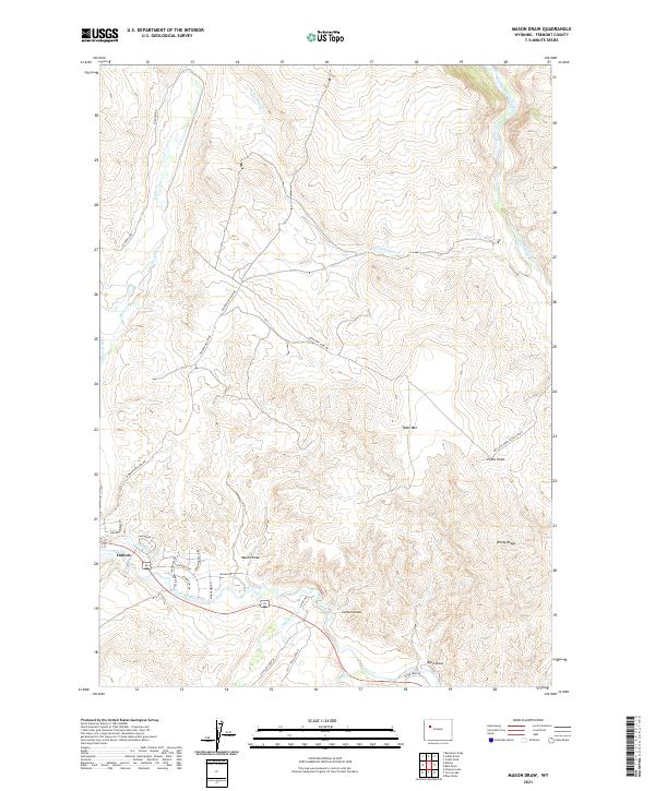 Mason Draw 2021 topographic map thumbnail