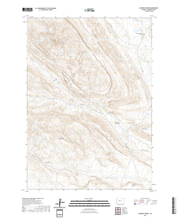 Maverick Spring topographic map thumbnail