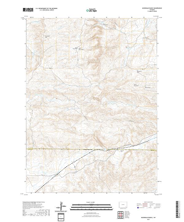 McDonald Ranch topographic map thumbnail