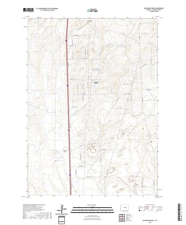 McPherson Draw 2021 topographic map thumbnail
