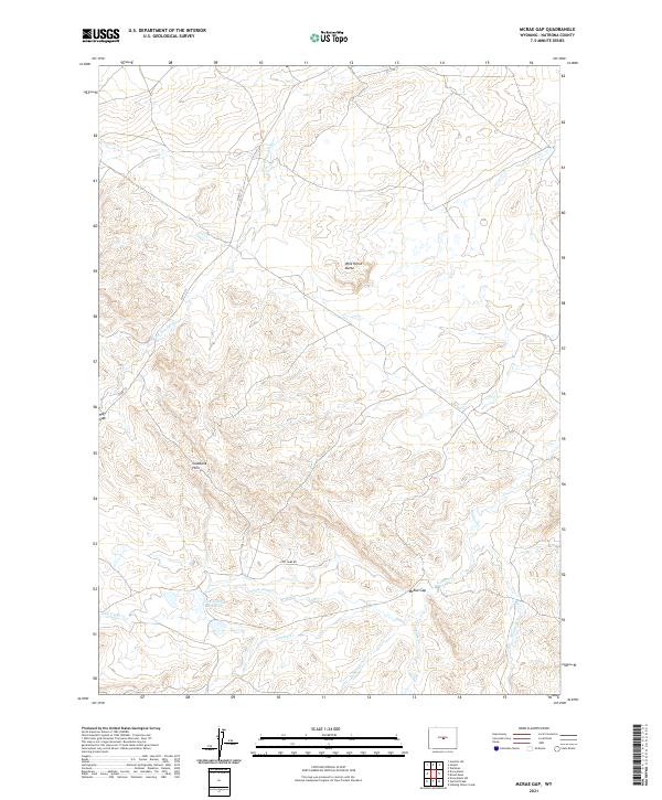 McRae Gap 2021 topographic map thumbnail