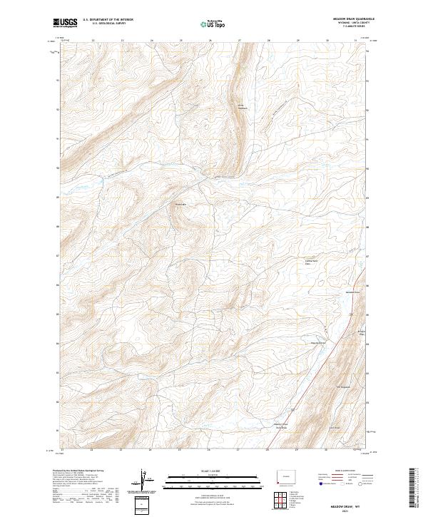 Meadow Draw topographic map thumbnail
