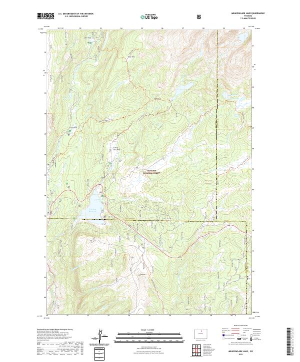 Meadowlark Lake 2021 topographic map thumbnail