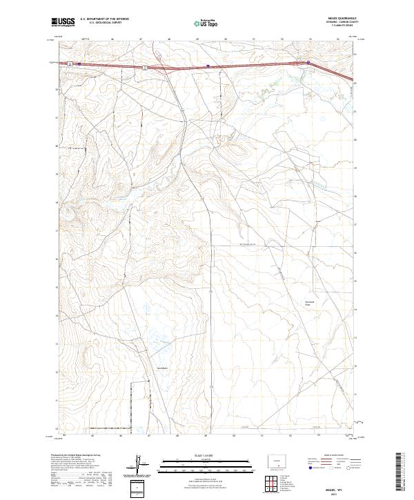Meads topographic map thumbnail