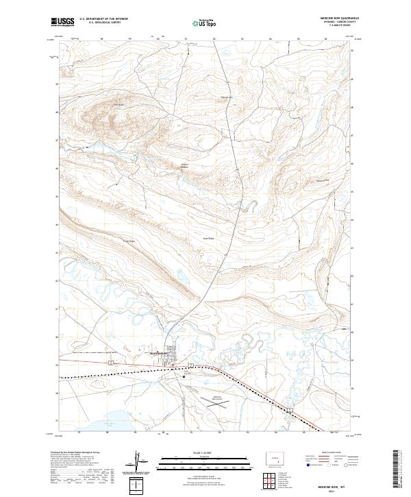 Medicine Bow topographic map thumbnail