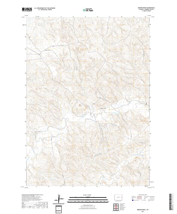 Mercer Draw topographic map thumbnail